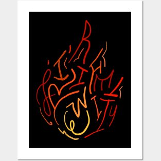 fire Posters and Art
